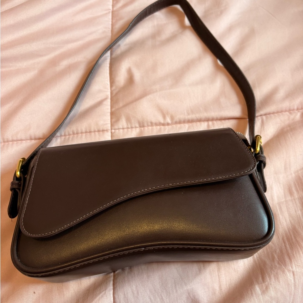 SHEIN Dark Brown Shoulder Bag